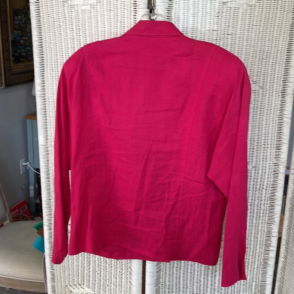 Pink linen jacket - Picture 2 of 2
